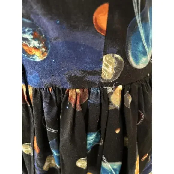 Retro Inspired Pin Up style dress by Bernie Dexter Space Planets A 1950 vibe - Picture 7 of 8